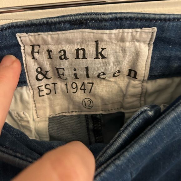 Frank & Eileen Wicklow Italian denim crop jeans size 12 - Picture 4 of 8
